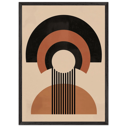 Tableau Minimaliste Symétrie Terracotta - La Maison Du Tableau