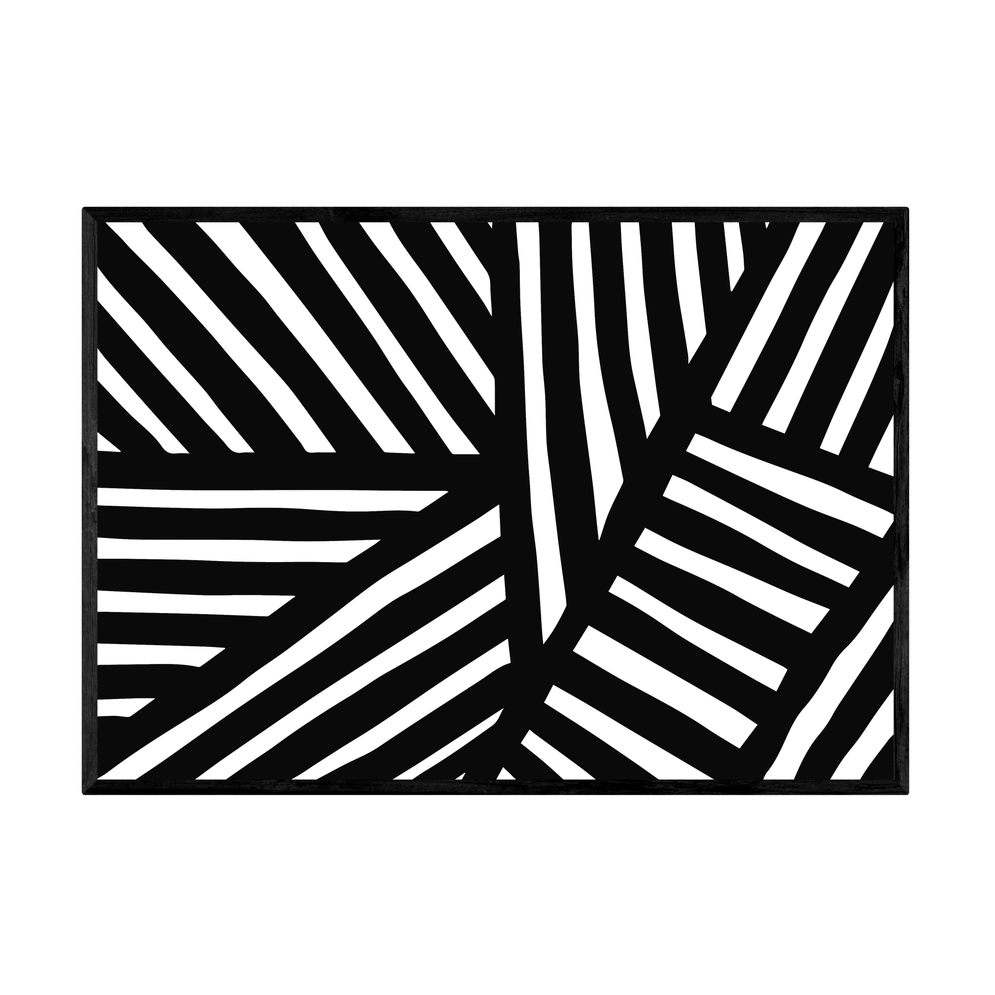 Tableau Moderne Noir et Blanc - La Maison Du Tableau