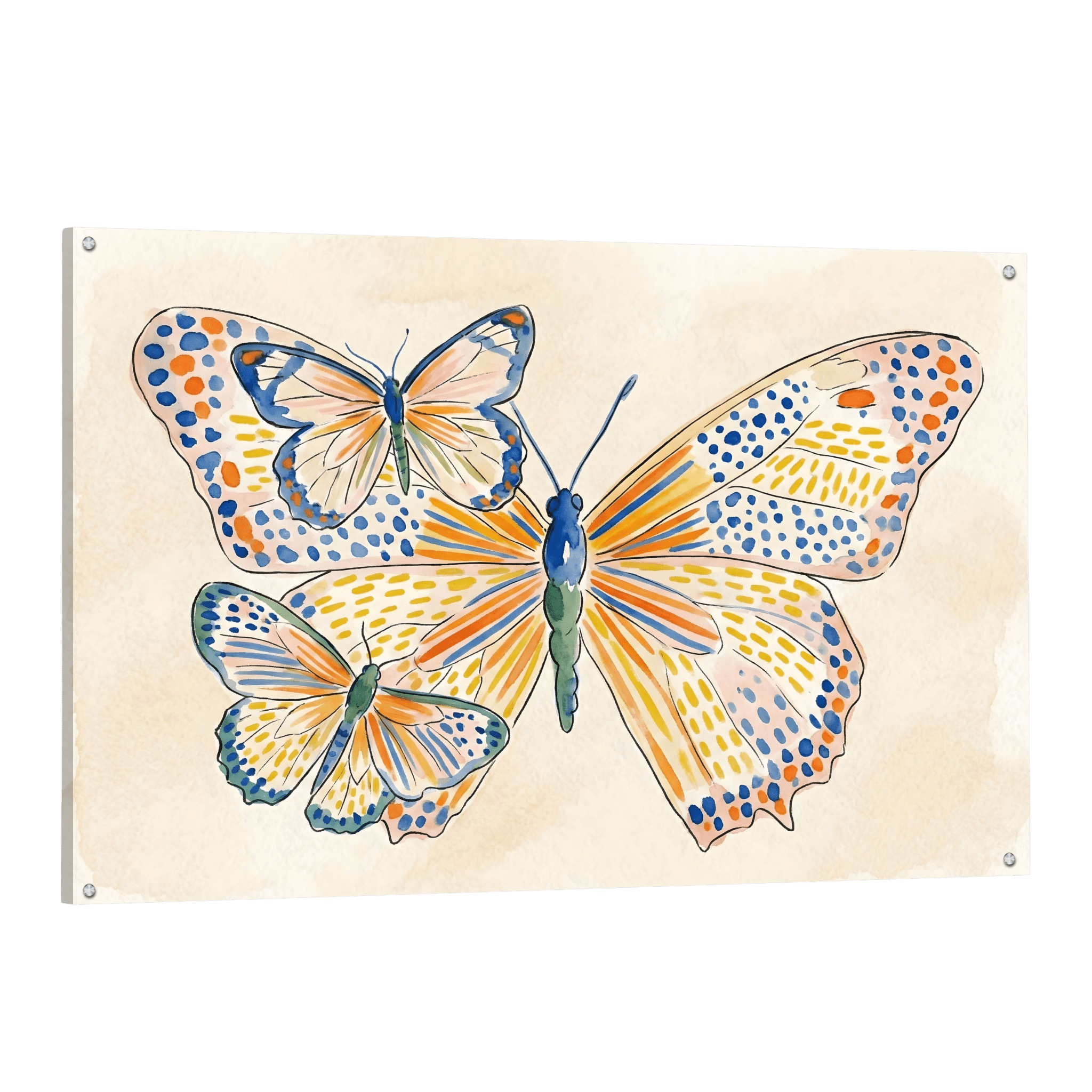 Tableau Moderne Papillons - La Maison Du Tableau