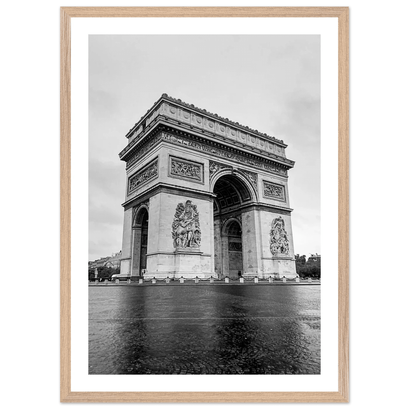 Tableau Noir et Blanc Arc de Triomphe - La Maison Du Tableau