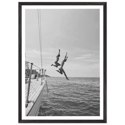 Tableau Noir et Blanc Aventure en Mer - La Maison Du Tableau