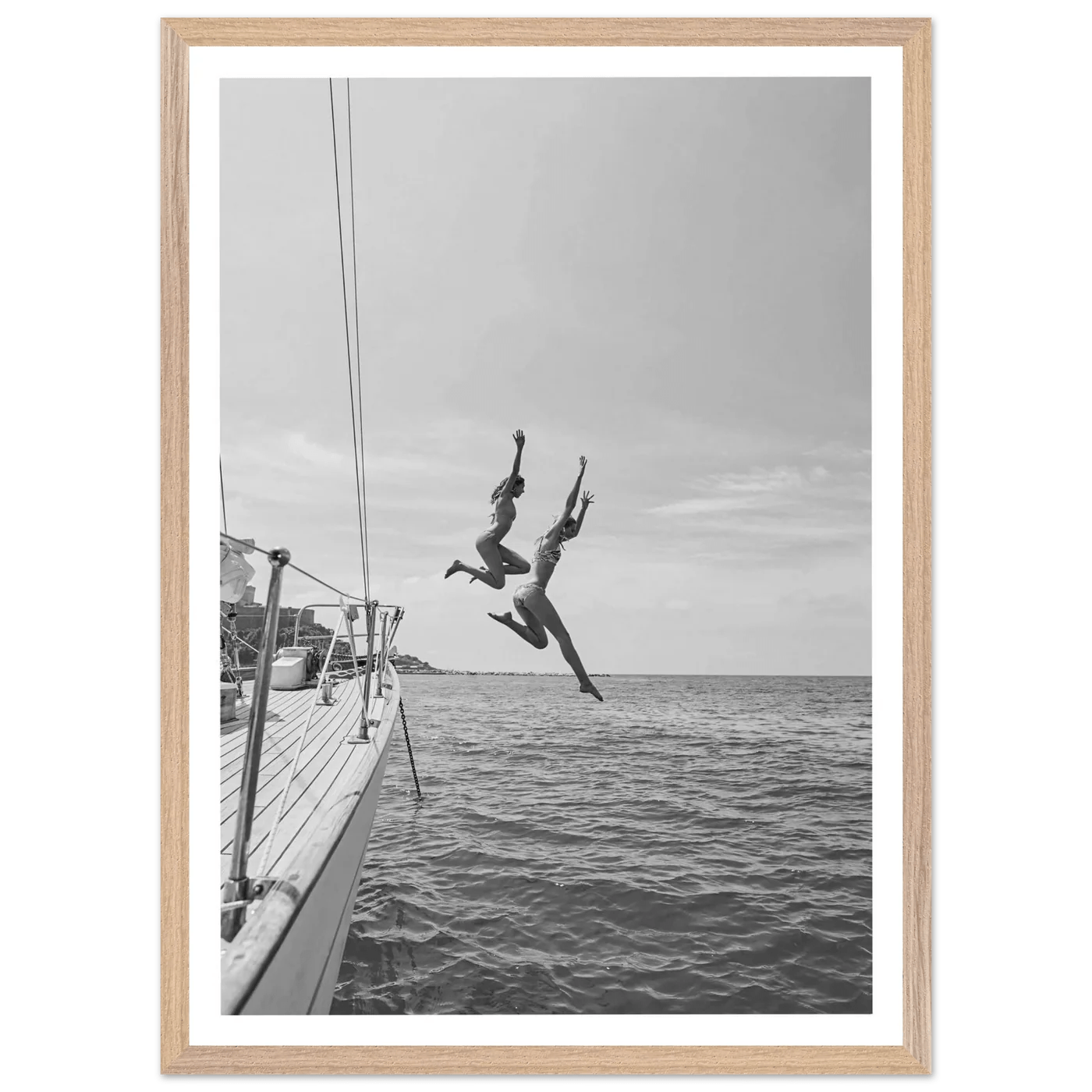 Tableau Noir et Blanc Aventure en Mer - La Maison Du Tableau