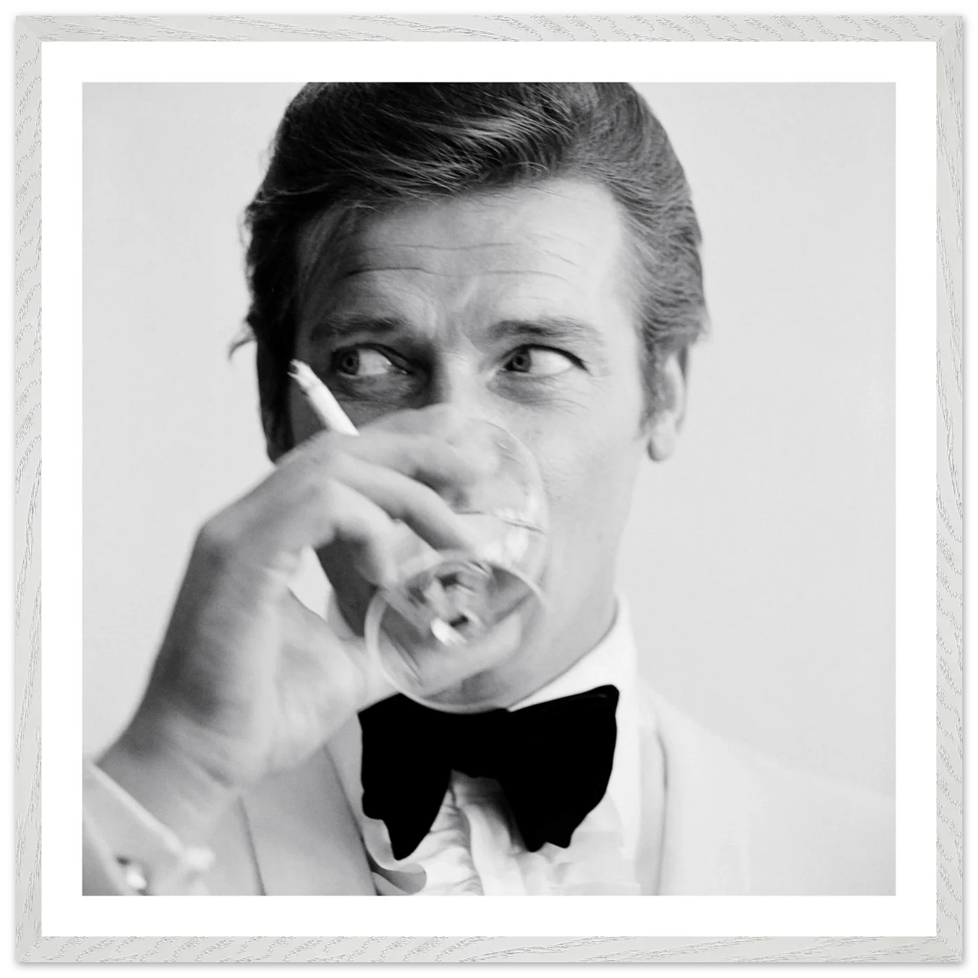 Tableau Noir et Blanc Brad Pitt - La Maison Du Tableau