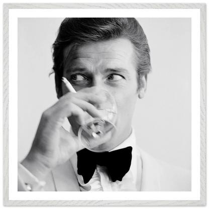 Tableau Noir et Blanc Brad Pitt - La Maison Du Tableau