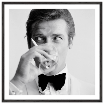 Tableau Noir et Blanc Brad Pitt - La Maison Du Tableau