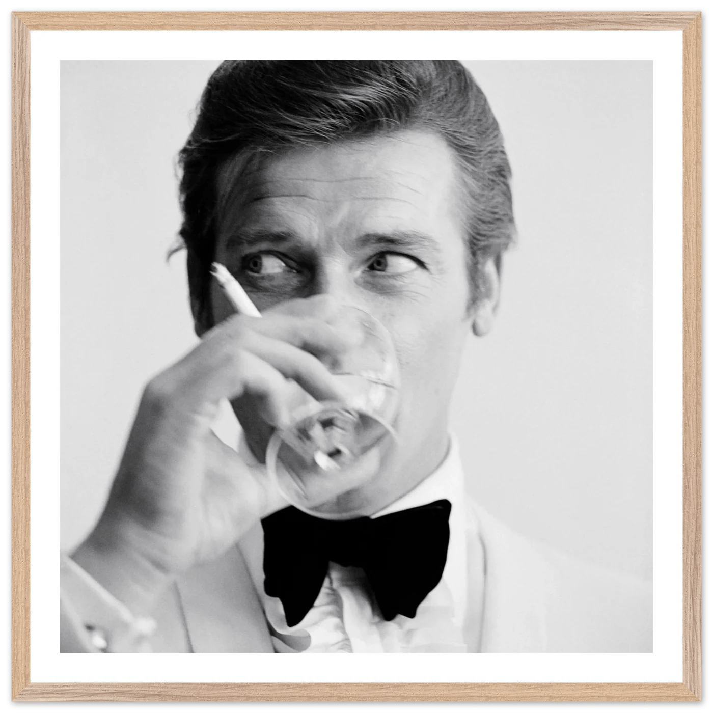 Tableau Noir et Blanc Brad Pitt - La Maison Du Tableau