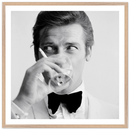 Tableau Noir et Blanc Brad Pitt - La Maison Du Tableau