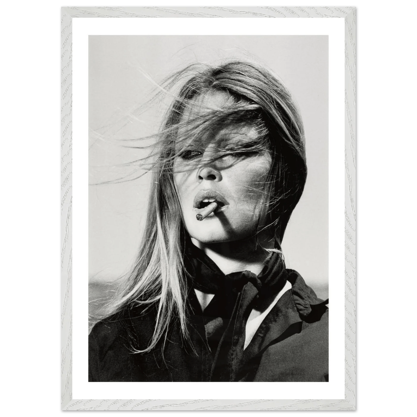 Tableau Noir et Blanc Brigitte Bardot - La Maison Du Tableau