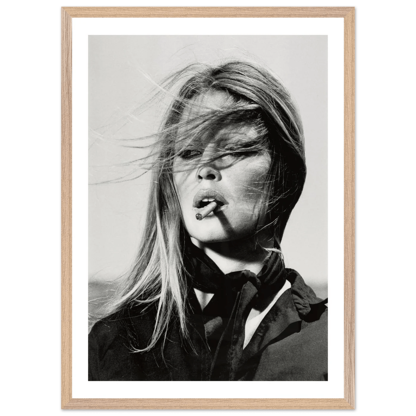 Tableau Noir et Blanc Brigitte Bardot - La Maison Du Tableau