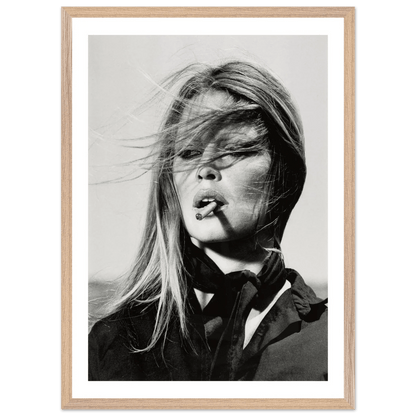 Tableau Noir et Blanc Brigitte Bardot - La Maison Du Tableau
