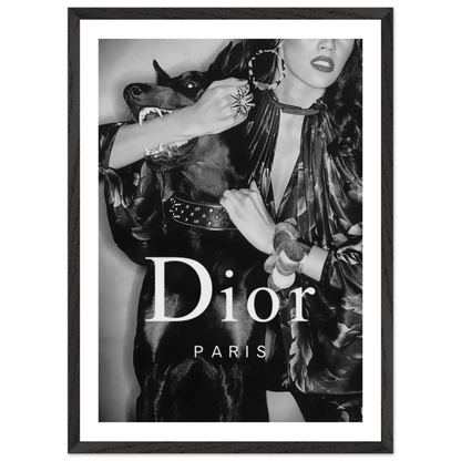 Tableau Noir et Blanc Dior - La Maison Du Tableau