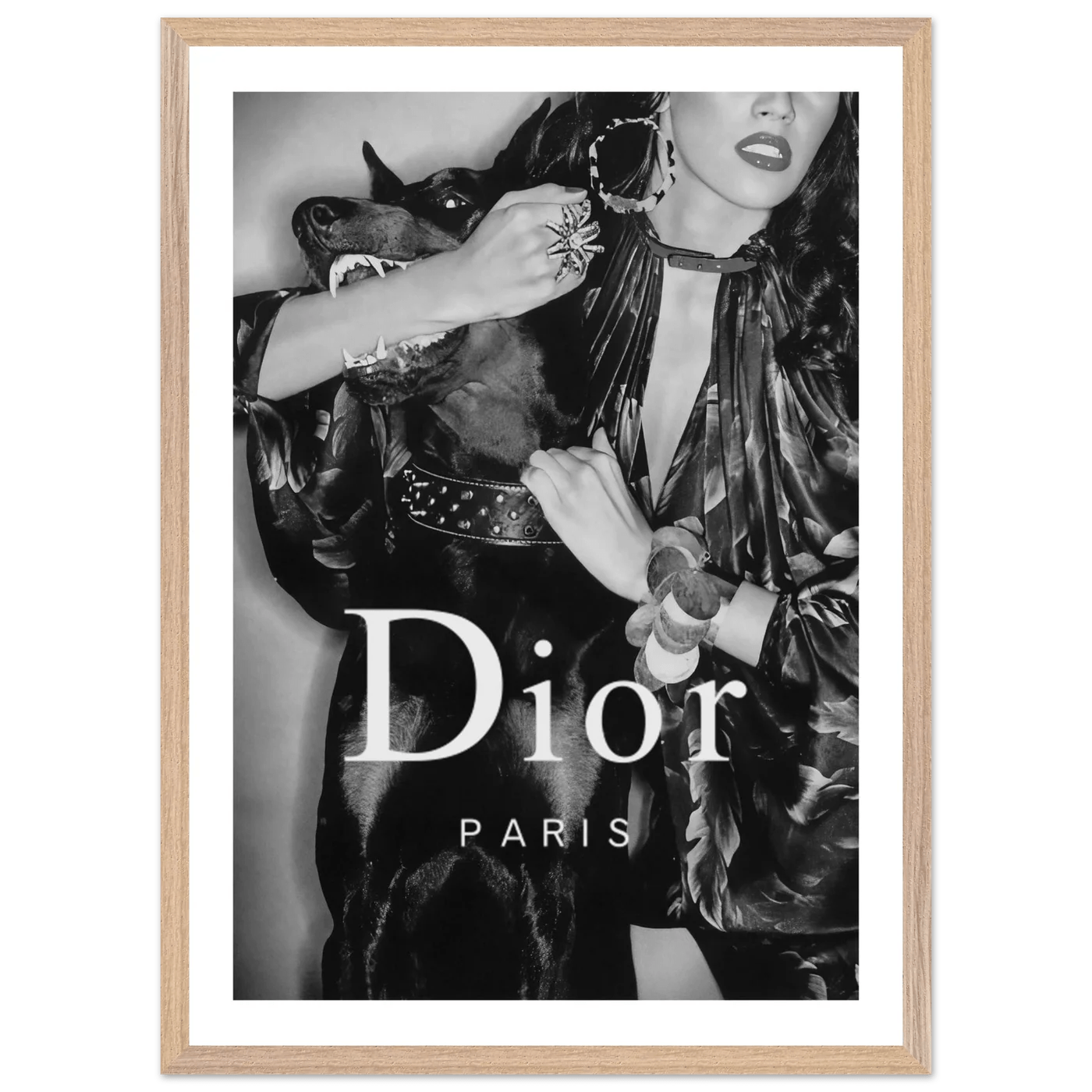 Tableau Noir et Blanc Dior - La Maison Du Tableau