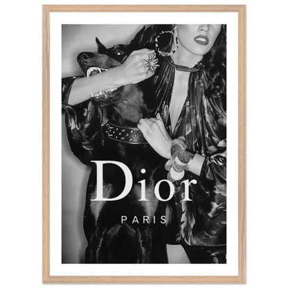 Tableau Noir et Blanc Dior - La Maison Du Tableau