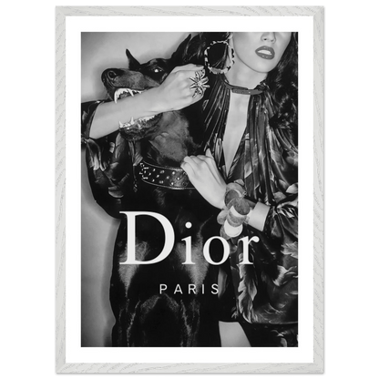 Tableau Noir et Blanc Dior - La Maison Du Tableau