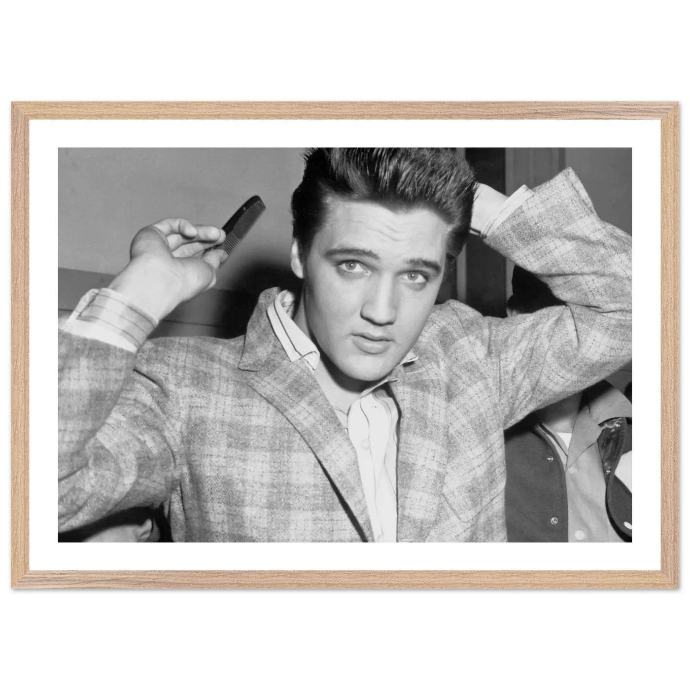 Tableau Noir et Blanc Elvis Presley - La Maison Du Tableau