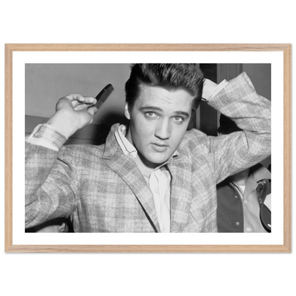 Tableau Noir et Blanc Elvis Presley - La Maison Du Tableau