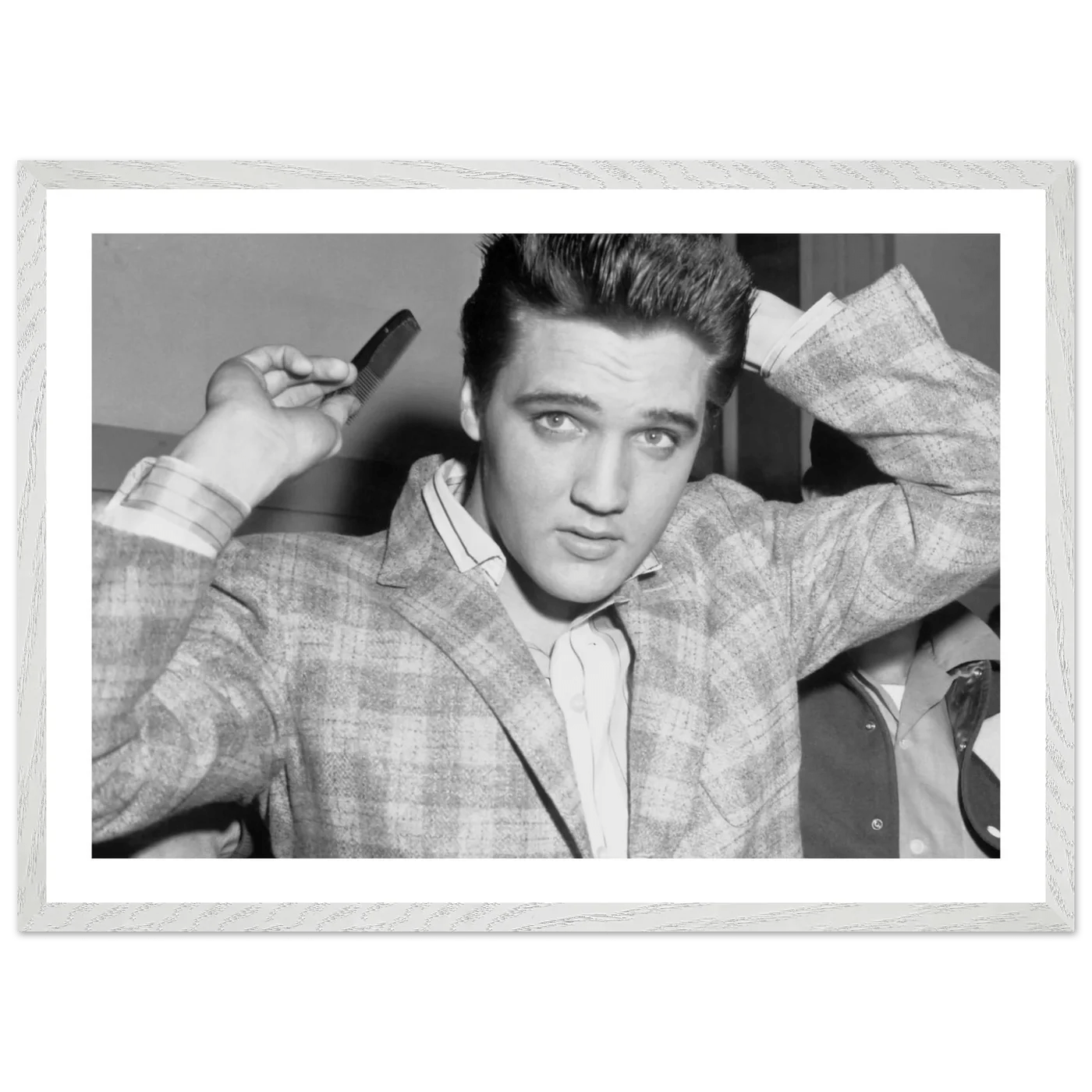 Tableau Noir et Blanc Elvis Presley - La Maison Du Tableau