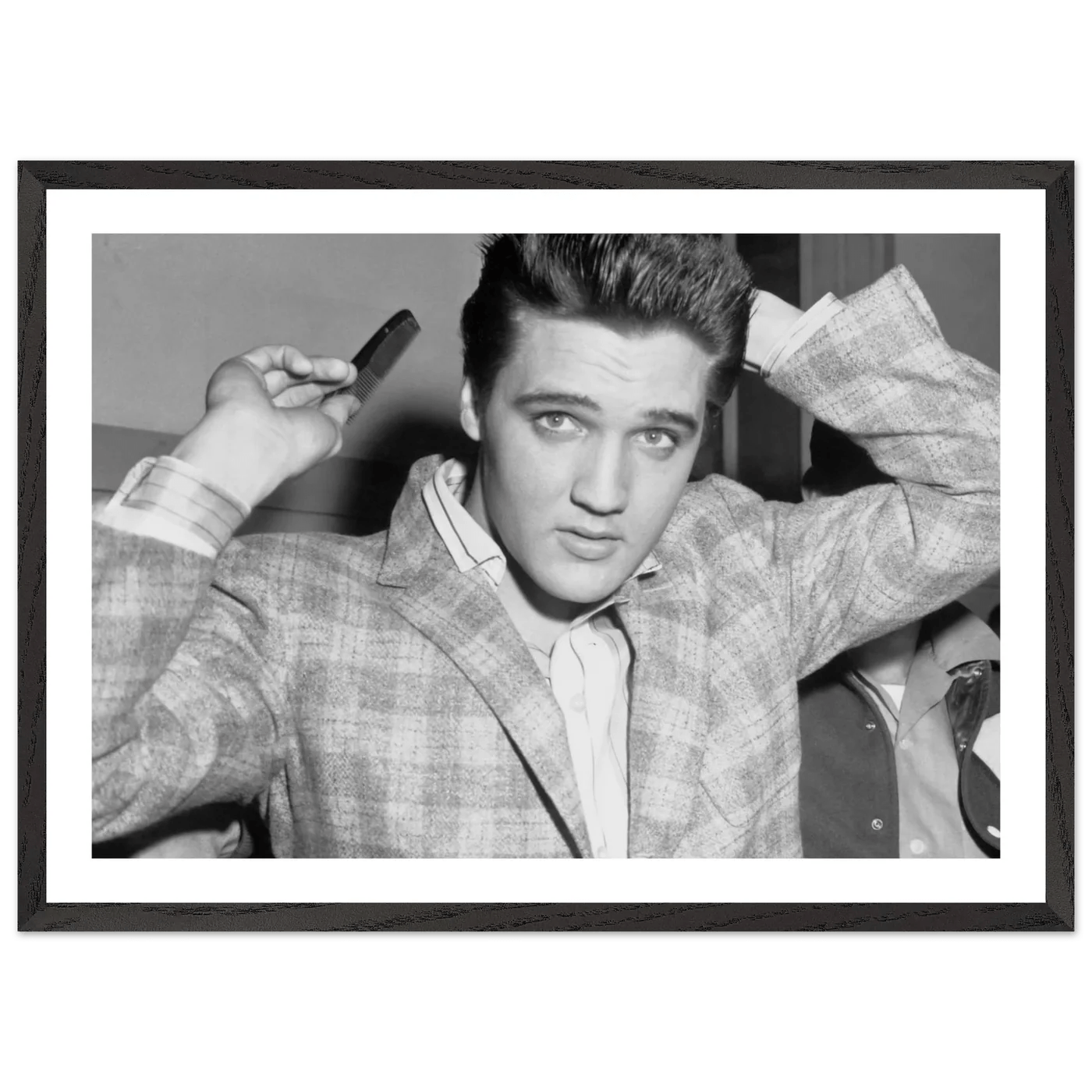 Tableau Noir et Blanc Elvis Presley - La Maison Du Tableau