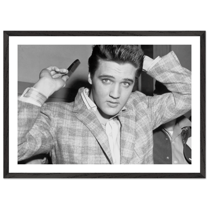 Tableau Noir et Blanc Elvis Presley - La Maison Du Tableau