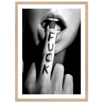 Tableau Noir et Blanc Fuck - La Maison Du Tableau