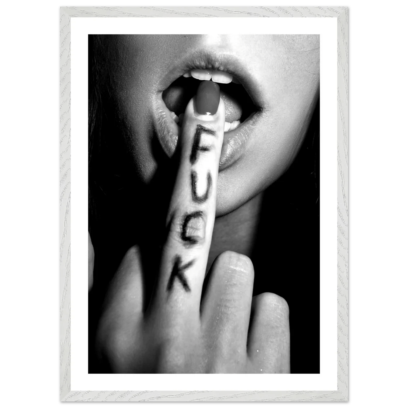 Tableau Noir et Blanc Fuck - La Maison Du Tableau