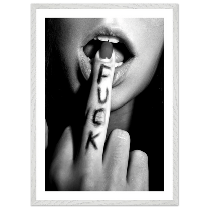 Tableau Noir et Blanc Fuck - La Maison Du Tableau