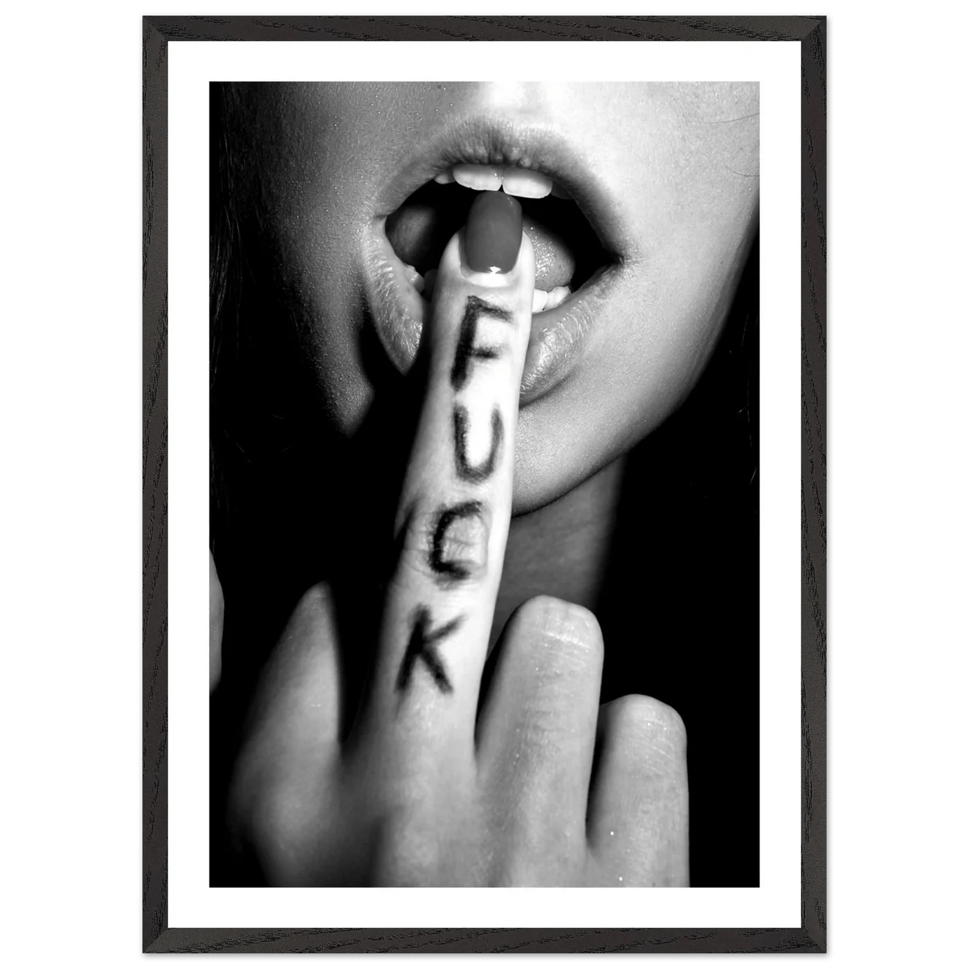 Tableau Noir et Blanc Fuck - La Maison Du Tableau