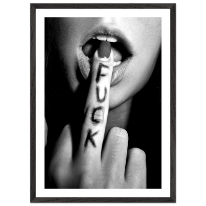 Tableau Noir et Blanc Fuck - La Maison Du Tableau