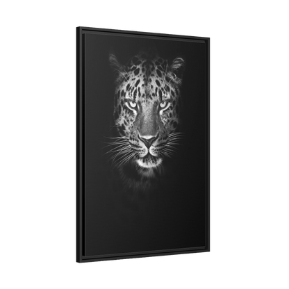 Tableau Noir et Blanc Léopard - La Maison Du Tableau