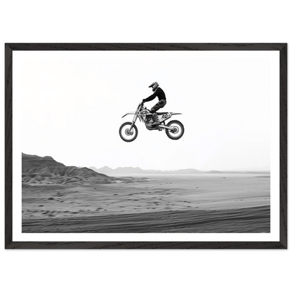 Tableau Noir et Blanc Moto - Cross - La Maison Du Tableau