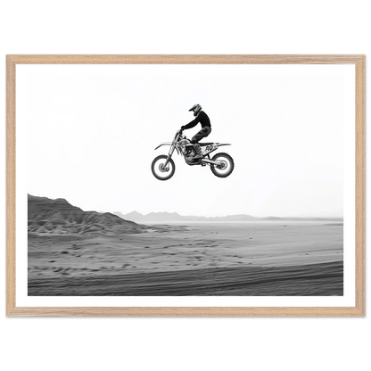 Tableau Noir et Blanc Moto - Cross - La Maison Du Tableau
