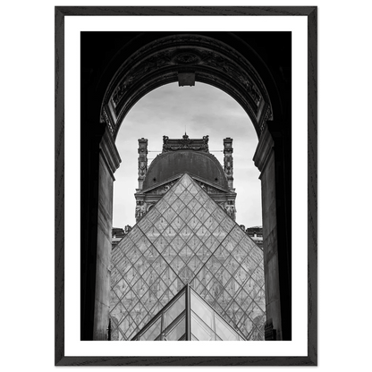 Tableau Noir et Blanc Musée du Louvre - La Maison Du Tableau
