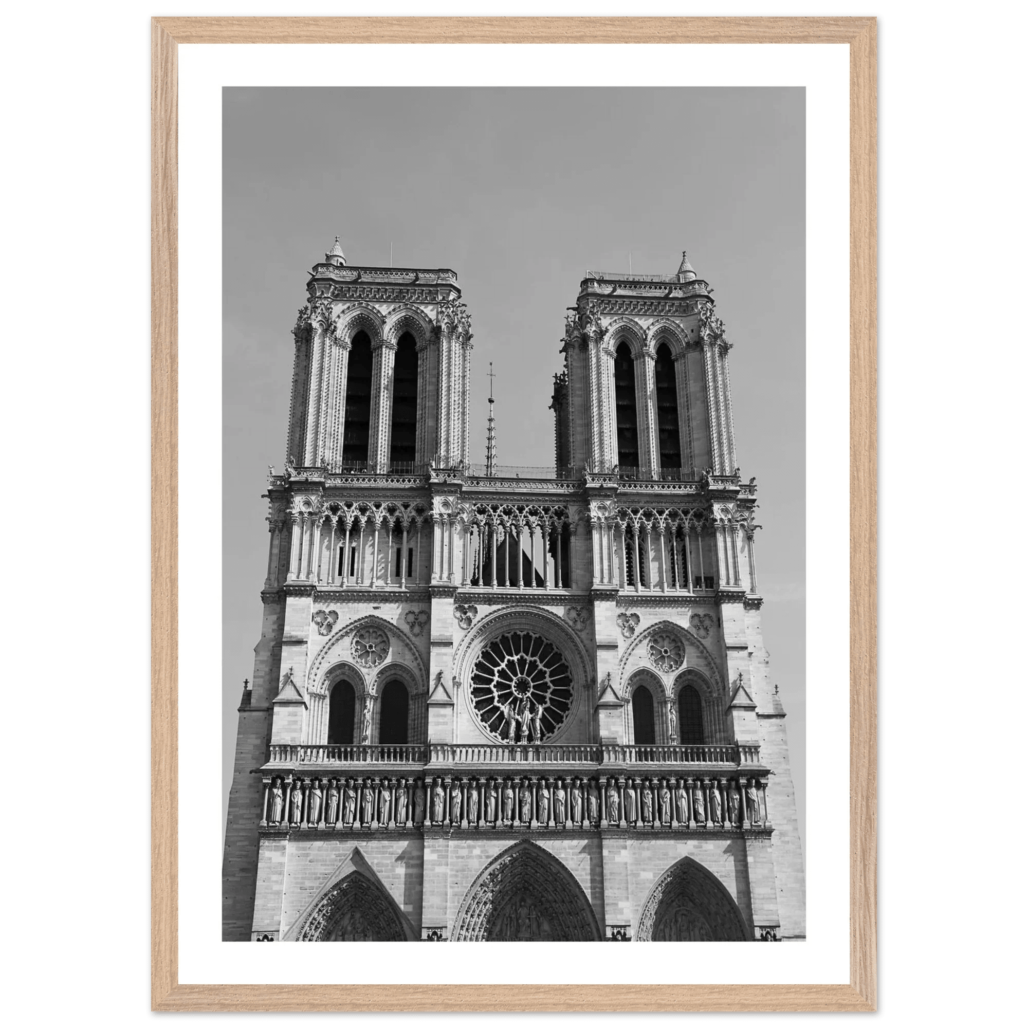 Tableau Noir et Blanc Notre - Dame de Paris - La Maison Du Tableau