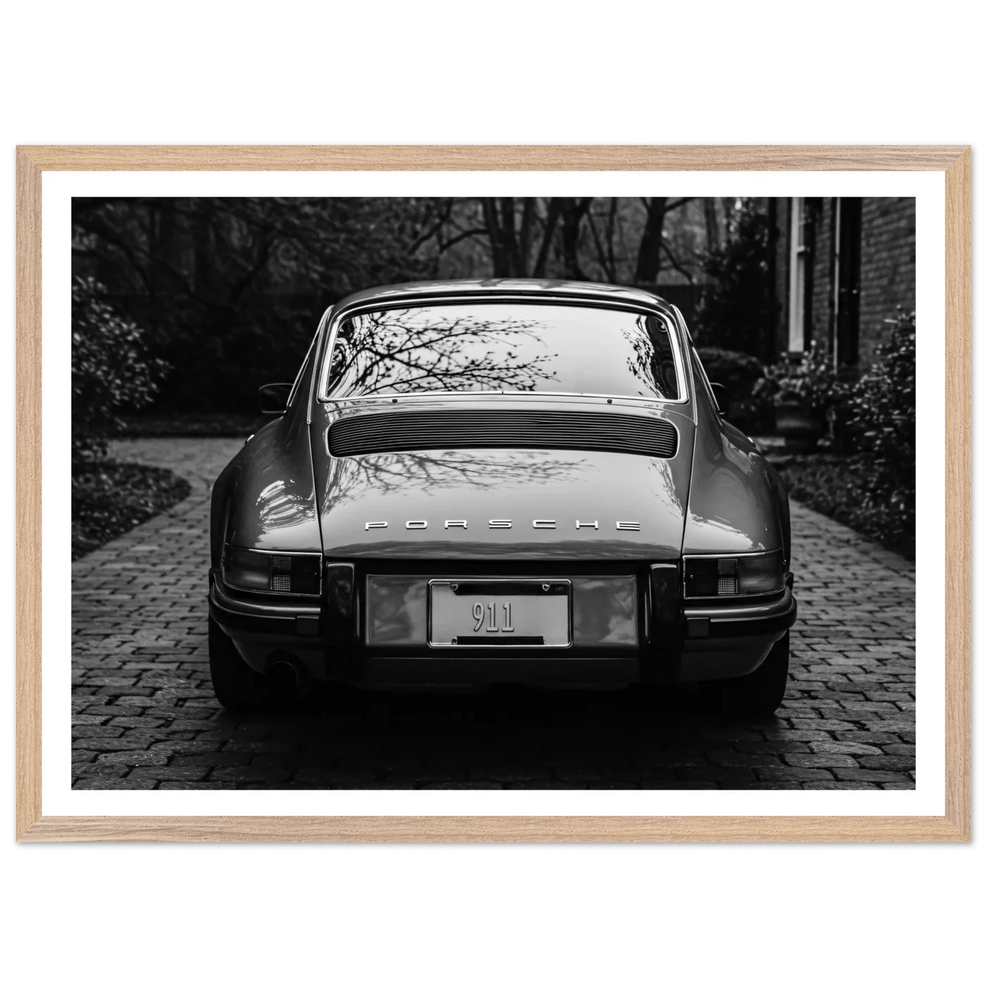 Tableau Noir et Blanc Porsche 911 Classique - La Maison Du Tableau