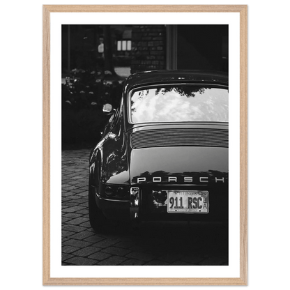 Tableau Noir et Blanc Porsche 911 Rétro - La Maison Du Tableau