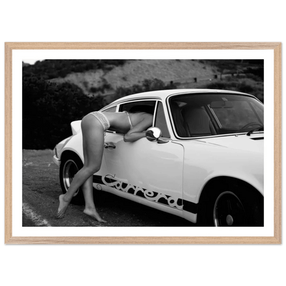Tableau Noir et Blanc Porsche Carrera - La Maison Du Tableau