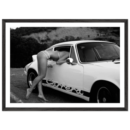 Tableau Noir et Blanc Porsche Carrera - La Maison Du Tableau