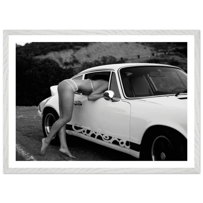 Tableau Noir et Blanc Porsche Carrera - La Maison Du Tableau