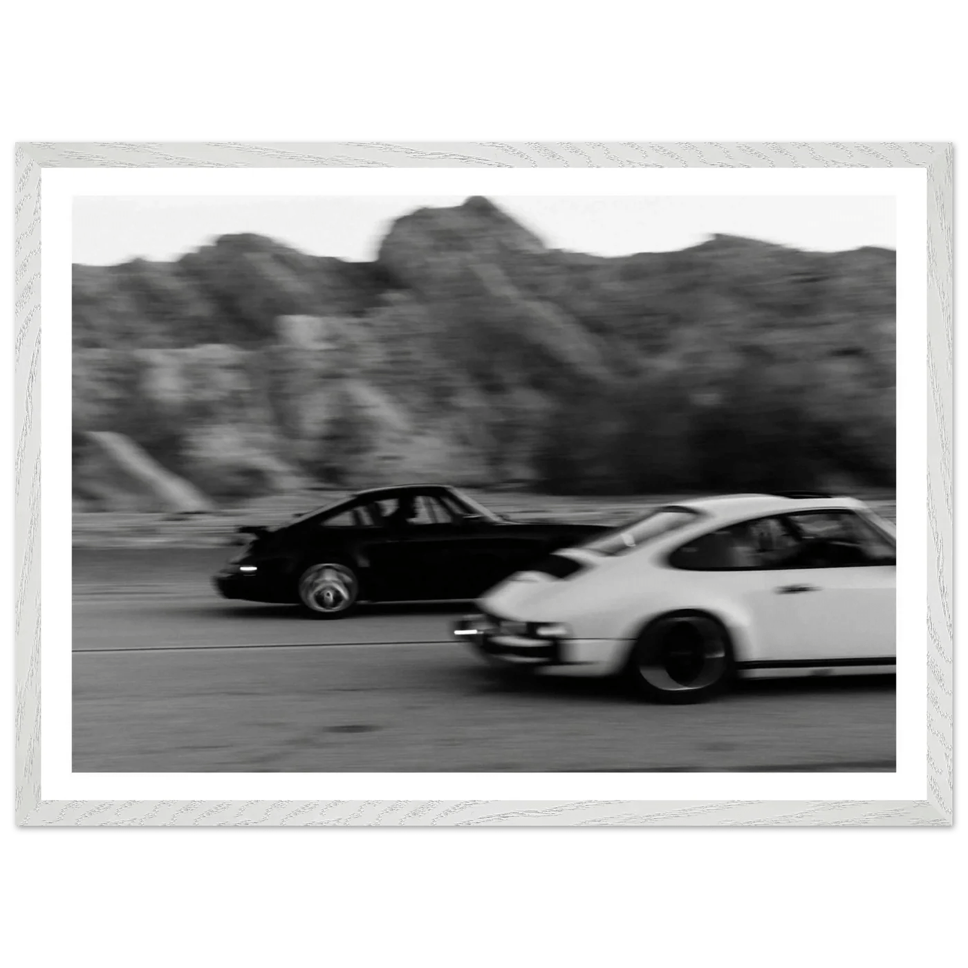 Tableau Noir et Blanc Porsche Vintage - La Maison Du Tableau