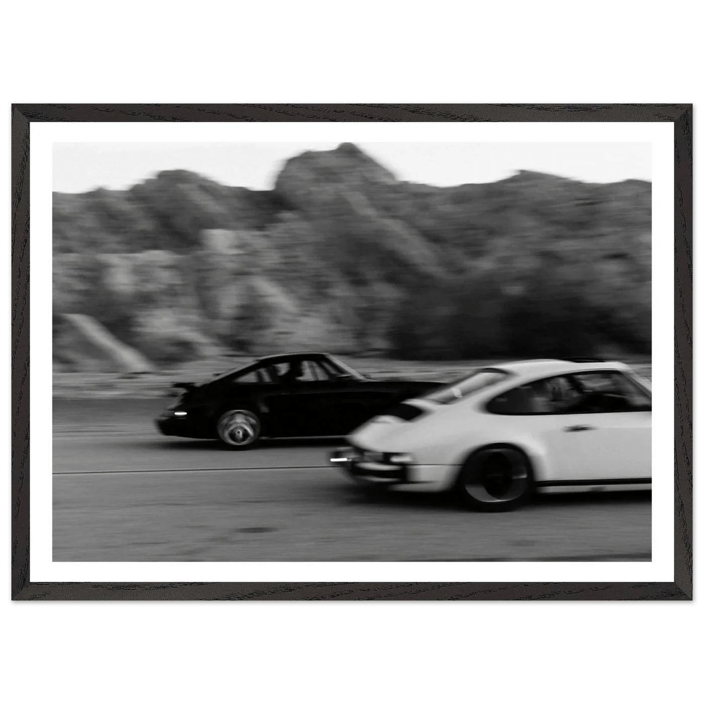 Tableau Noir et Blanc Porsche Vintage - La Maison Du Tableau