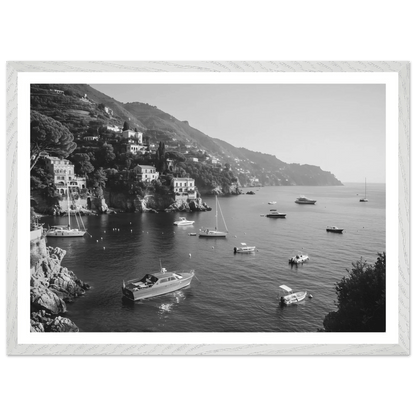 Tableau Noir et Blanc Portofino - La Maison Du Tableau