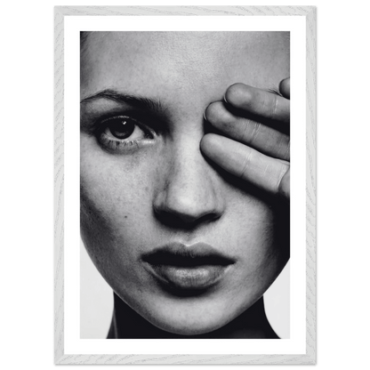 Tableau Noir et Blanc Portrait Femme - La Maison Du Tableau