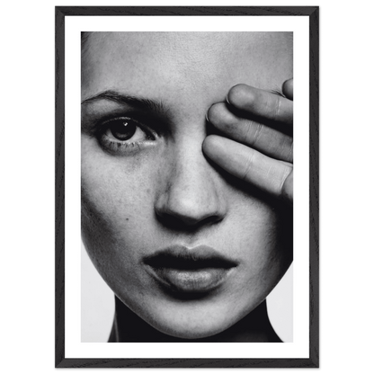 Tableau Noir et Blanc Portrait Femme - La Maison Du Tableau