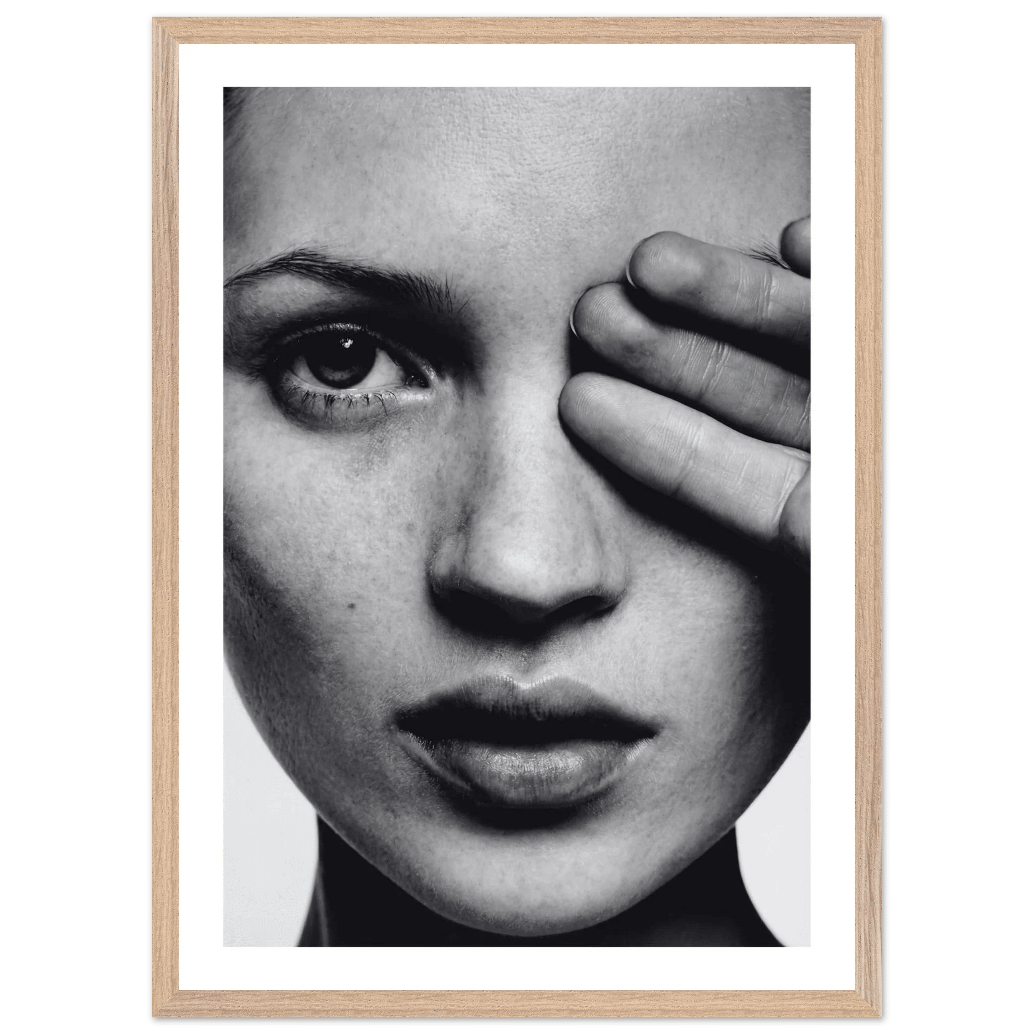 Tableau Noir et Blanc Portrait Femme - La Maison Du Tableau