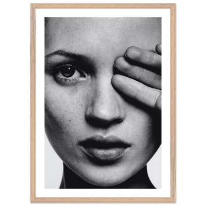 Tableau Noir et Blanc Portrait Femme - La Maison Du Tableau