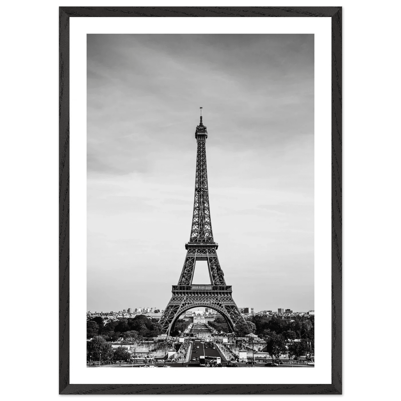 Tableau Noir et Blanc Tour Eiffel - La Maison Du Tableau
