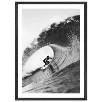 Tableau Noir et Blanc Vague Géante - La Maison Du Tableau