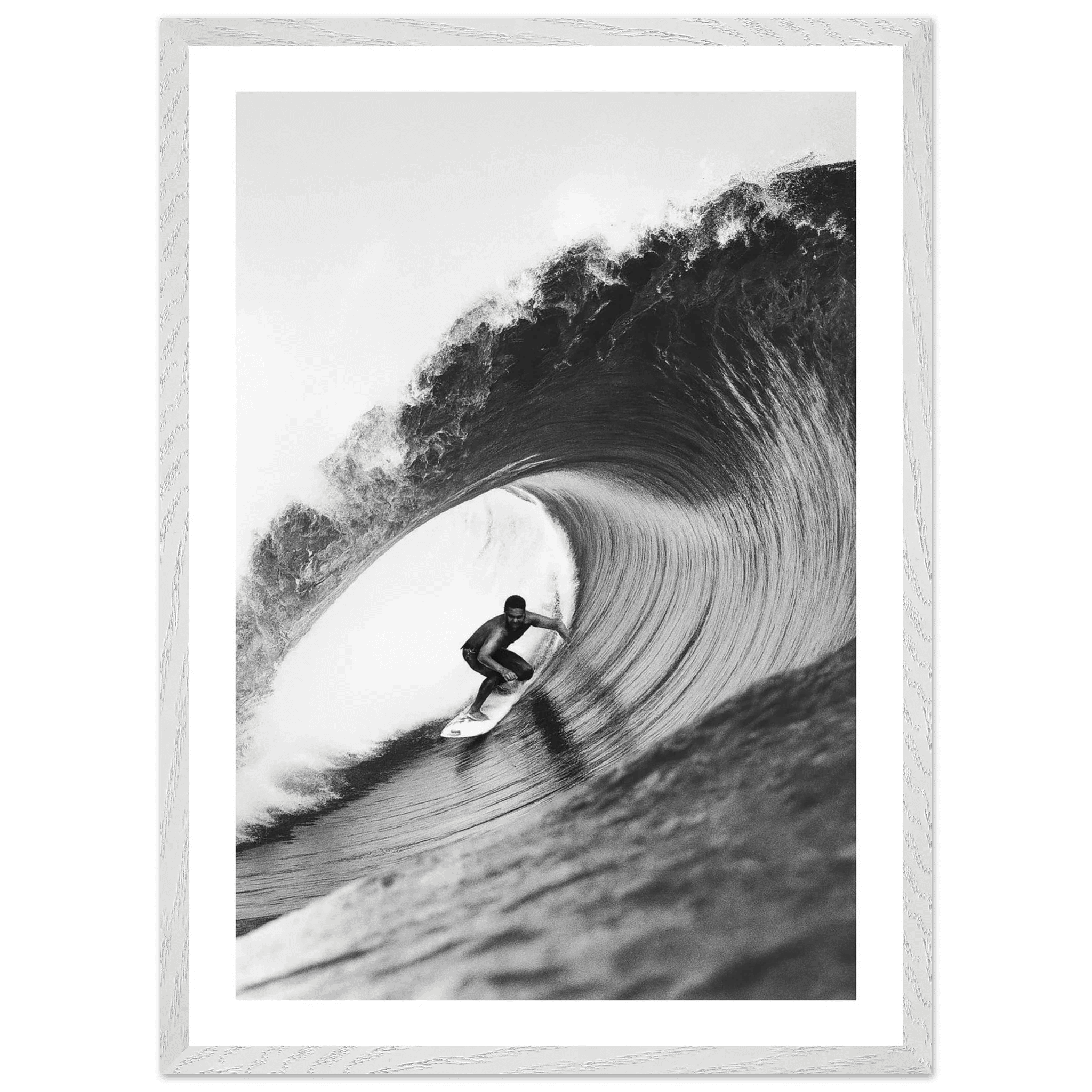 Tableau Noir et Blanc Vague Géante - La Maison Du Tableau