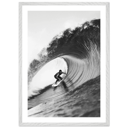 Tableau Noir et Blanc Vague Géante - La Maison Du Tableau