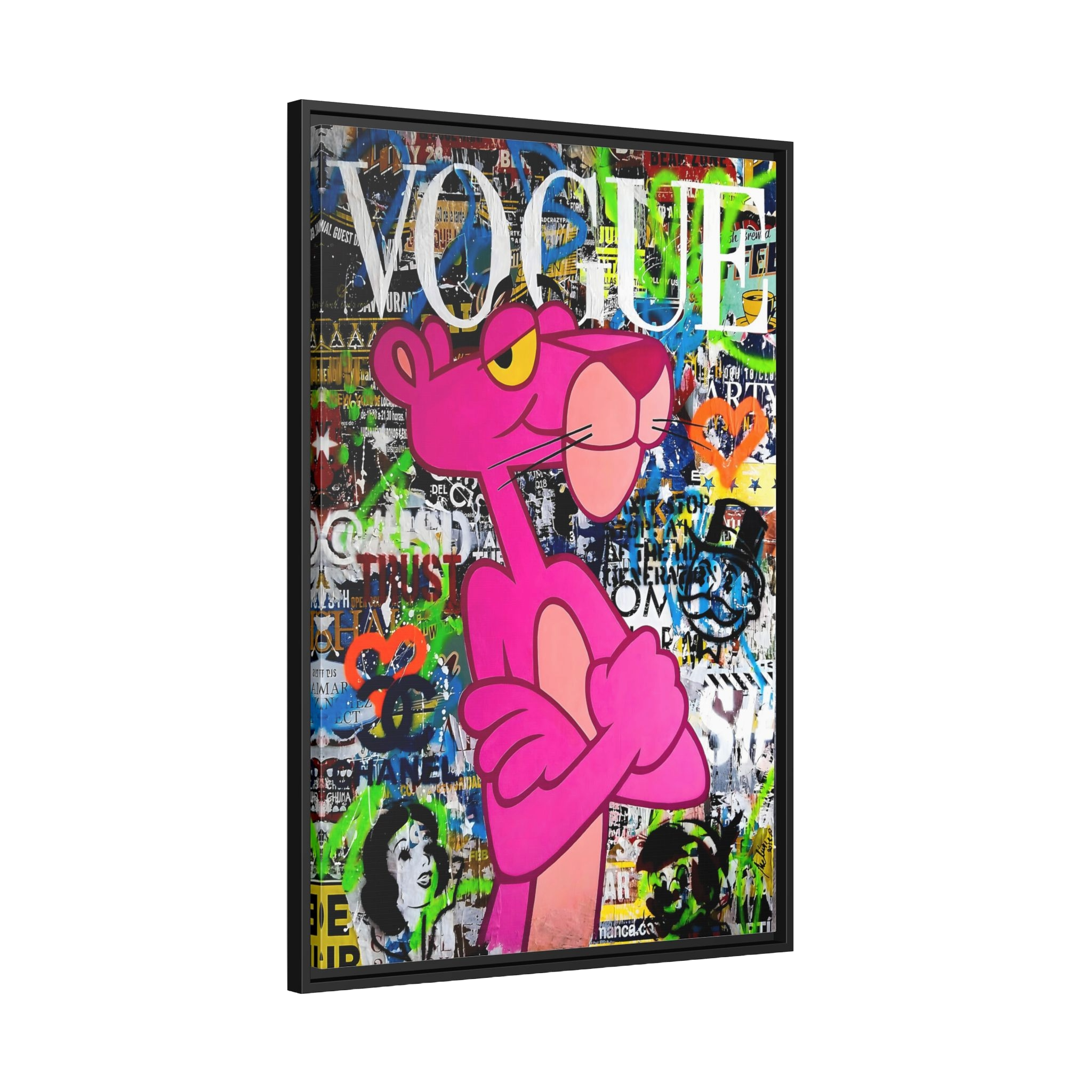 Tableau Panthère Rose - La Maison Du Tableau